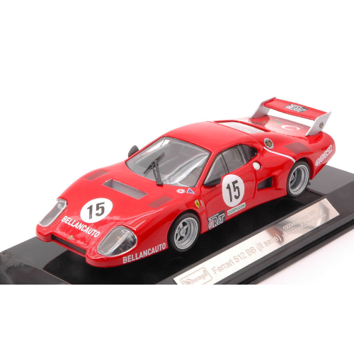 FERRARI 512 BB 2a S N.15 1000 KM MONZA 1981 FLAMMINI-DINI-VIOLATI 1:43 Burago Auto Competizione Modellino