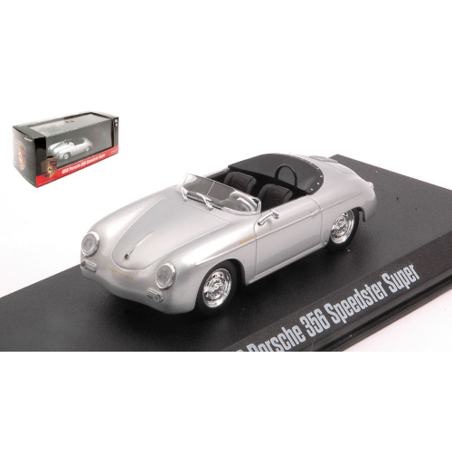 PORSCHE 356 SPEEDSTER SUPER 1958 SILVER 1:43 Greenlight Auto Stradali Modellino