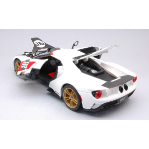 FORD GT 2021 FORD HERITAGE N.98 WHITE 1:18 Maisto Auto Competizione Modellino