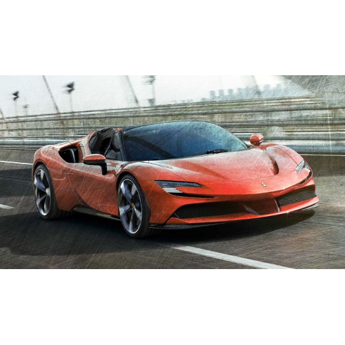 FERRARI SF90 HYBRID 1000hp 2019 SPIDER ROSSO CORSA 1:43 Looksmart Auto Stradali Modellino