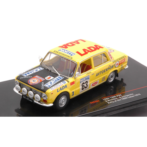 LADA 1300 N.63 1000 LAKES RALLY 1975 BRUNDZA-ZVINGEVICH 1:43 Ixo Model Auto Rally Modellino
