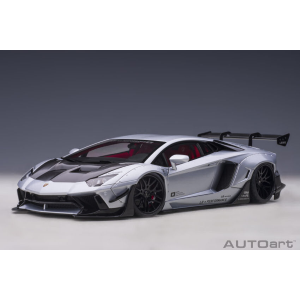 LIBERTY WALK LB-WORKS 2018 LAMBORGHINI AVENTADOR LIMITED SILVER 1:18 AutoArt Auto Stradali Modellino