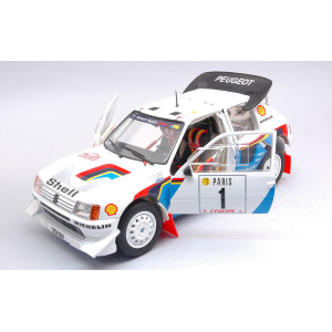 PEUGEOT 205 T16 N.1 MONTE CARLO 1986 T.SALONEN-S.HARJANNE 1:18 Norev Auto Rally Modellino