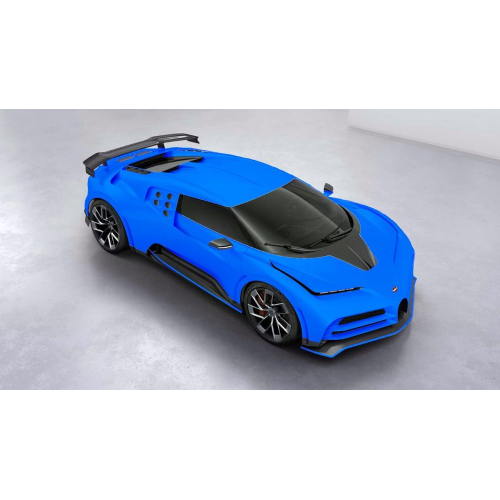 BUGATTI CENTODIECI FRENCH RACING 2019 BLU 1:43 Looksmart Auto Stradali Modellino