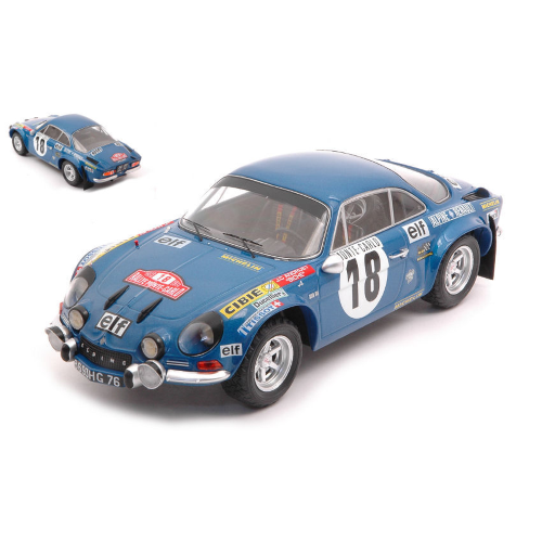 ALPINE RENAULT A110 N.18 RALLY MONTE CARLO 1973 ANDRUET-BICHE 1:24 Ixo Model Auto Rally Modellino