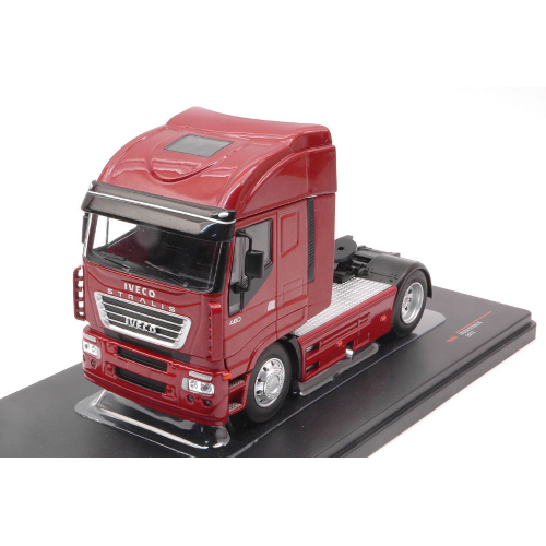 IVECO STRALIS 2012 METALLIC RED 1:43 Ixo Model Camion Modellino