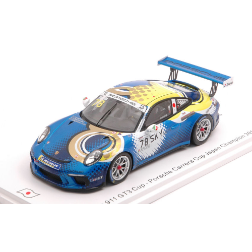 PORSCHE 911 GT3 N.78 CARRERA CUP JAPAN CHAMPION 2018 T.KONDO 1:43 Spark Model Auto Competizione Modellino