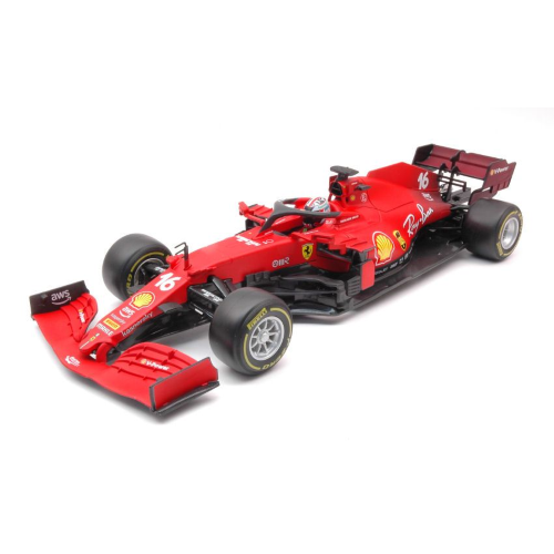 FERRARI F1 SF21 N.16 2021 CHARLES LECLERC 1:18 Burago Formula 1 Modellino