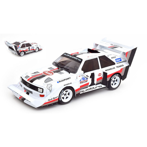 AUDI QUATTRO S1 N.1 WINNER PIKES PEAK 1987 WALTER ROHRL 1:18 CMR Classic Model Replicars Auto Rally Modellino