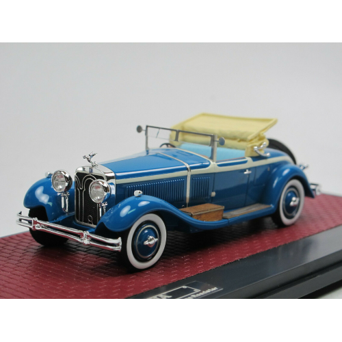ISOTTA FRASCHINI 8A SS CASTAGNA ROADSTER OPEN 1929 BLUE 1:43 Matrix Scale Models Auto d'Epoca Modellino