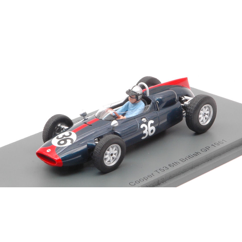 COOPER T53 ROY SALVADORI 1961 N.36 6th BRITISH GP 1:43 Spark Model Formula 1 Modellino