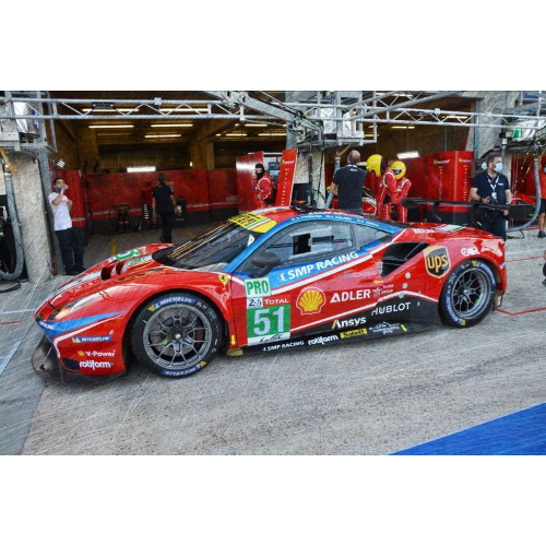 FERRARI 488 GTE EVO N.51 24H LE MANS 2020 CALADO-PIER GUIDI-SERRA 1:18 Looksmart Auto Competizione Modellino