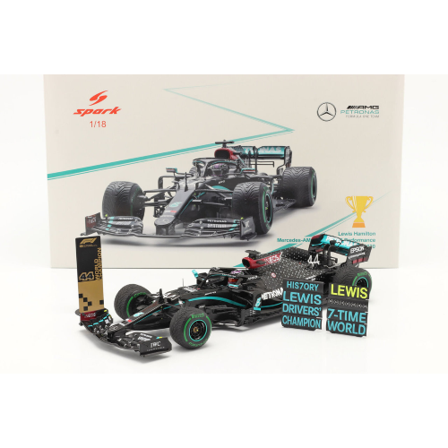 MERCEDES F1 W11 L.HAMILTON 2020 N.44 WINNER TURKISH GP WITH PIT BOARD 1:18 Spark Model Formula 1 Modellino