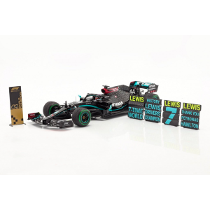 MERCEDES F1 W11 L.HAMILTON 2020 N.44 WINNER TURKISH GP WITH PIT BOARD 1:18 Spark Model Formula 1 Modellino