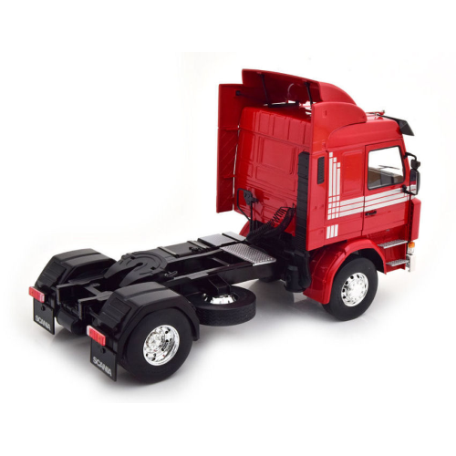 SCANIA 143 TOP LINE 1987 RED/SILVER 1:18 ModelCarGroup Camion Modellino