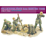 FALLSCHIRMJAGER 8 cm MORTAR TEAM KIT 1:35 Dragon Kit Figure Militari Die Cast Modellino