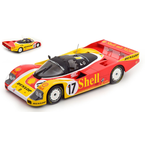 PORSCHE 962 C SHELL N.17 LE MANS 1988 LUDWIG-STUCK-BELL 1:18 Norev Auto Competizione Modellino