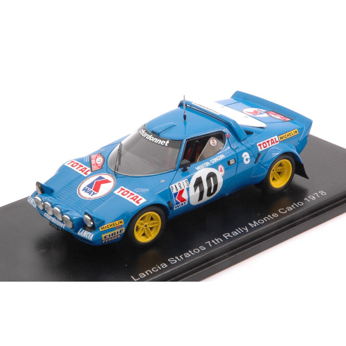 LANCIA STRATOS N.10 7th MONTE CARLO 1978 M.MOUTON-F.CONCONI 1:43 Spark Model Auto Rally Modellino