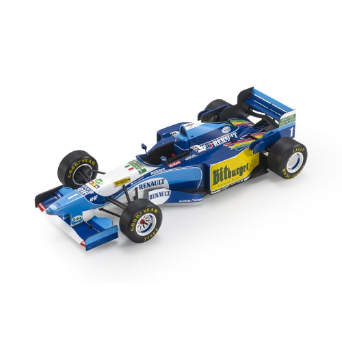 BENETTON B195 MILD SEVEN RENAULT N.1 1995 WORLD CHAMPION M.SCHUMACHER 1:18 Gp Replicas Formula 1 Modellino