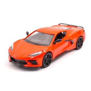 CORVETTE STINGRAY 2020 ORANGE 1:24 MotorMax Auto Stradali Modellino