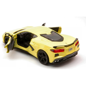 CORVETTE STINGRAY 2020 YELLOW 1:24 MotorMax Auto Stradali Modellino