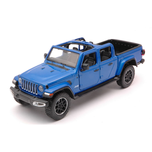 JEEP GLADIATOR OVERLAND 2020 OPEN TOP BLUE 1:24 MotorMax Auto Stradali Modellino