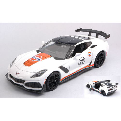 CHEVROLET CORVETTE ZR1 2019 GULF 1:24 MotorMax Auto Stradali Modellino