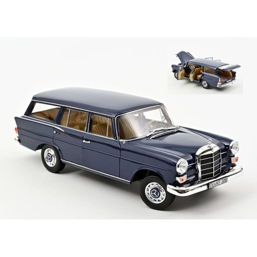 MERCEDES 200 UNIVERSAL 1966 DARK BLUE 1:18 Norev Auto Stradali Modellino