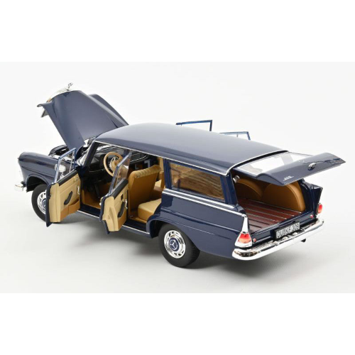 MERCEDES 200 UNIVERSAL 1966 DARK BLUE 1:18 Norev Auto Stradali Modellino