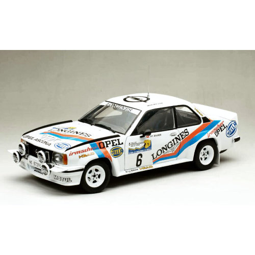 OPEL ASCONA B 400 N.6 RALLY INT.LANA 1982 P.BALMER-F.CAVALLI 1:18   SunStar Auto Rally Modellino