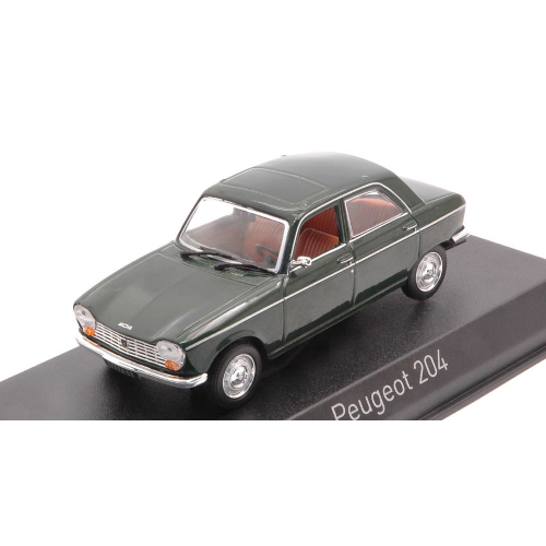 PEUGEOT 204 1966 ANTIQUE GREEN 1:43 Norev Auto Stradali Modellino