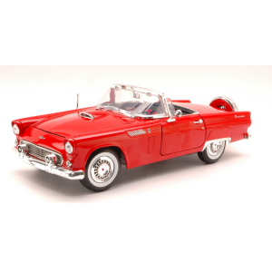 FORD THUNDERBIRD CABRIOLET 1955 RED 1:18 MotorMax Auto Stradali Modellino