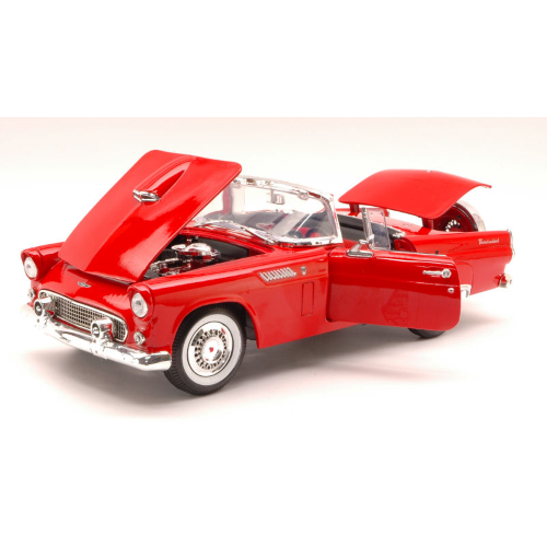 FORD THUNDERBIRD CABRIOLET 1955 RED 1:18 MotorMax Auto Stradali Modellino