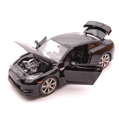 NISSAN GT-R (R35) 2009 BLACK 1:24 Jada Toys Tuning Modellino