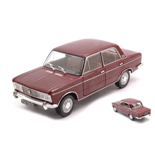 FIAT 125 SPECIAL 1968 DARK RED 1:24 Whitebox Auto Stradali Modellino