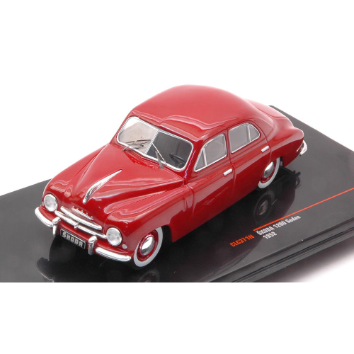 SKODA 1200 1952 RED 1:43 Ixo Model Auto Stradali Modellino