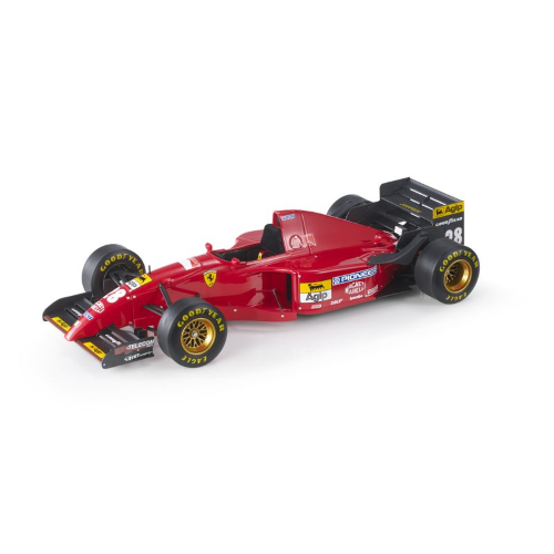 FERRARI 412 T2 N.28 1995 GERHARD BERGER CON TECA 1:18 Gp Replicas Formula 1 Modellino