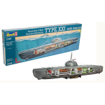 U-BOAT GERMAN SUBMARINE XXI TYPE 2540 KIT 1:144 Revell Kit Navi Die Cast Modellino