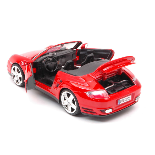 PORSCHE 911 TURBO CABRIO 2020 RED 1:24 Mondo Motors Auto Stradali Modellino