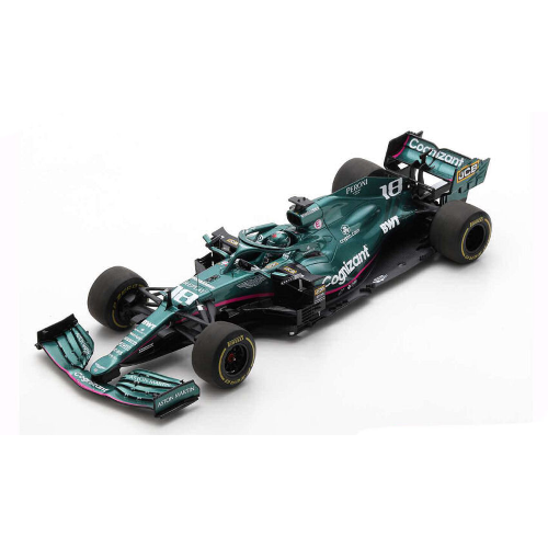 ASTON MARTIN AMR21 LANCE STROLL 2021 N.18 BAHRAIN GP 1:18 Spark Model Formula 1 Modellino