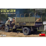 G7107 W/CREW 1,5 t 4x4 CARGO TRUCK WITH METAL BODY KIT 1:35 Miniart Kit Mezzi Militari Die Cast Modellino