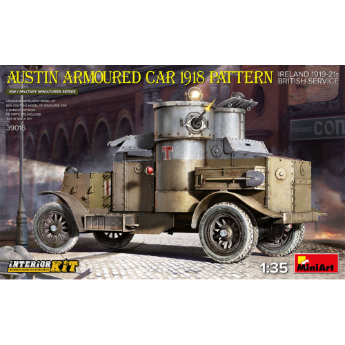 AUSTIN ARMOURED CAR 1918 PATTERN IRELAND 1919-21 INTERIOR KIT 1:35 Miniart Kit Mezzi Militari Modellino