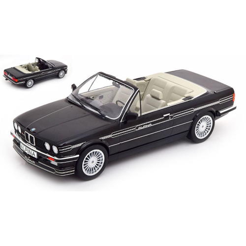 BMW ALPINA C2 2,7 CONVERTIBLE 1983 BLACK DECORATED BASIS BMW E30 1:18 ModelCarGroup Auto Stradali Modellino