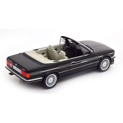 BMW ALPINA C2 2,7 CONVERTIBLE 1983 BLACK DECORATED BASIS BMW E30 1:18 ModelCarGroup Auto Stradali Modellino