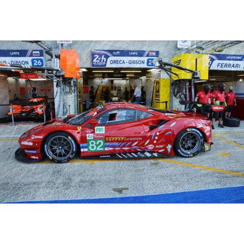 FERRARI 488 GTE EVO N.82 24H LE MANS 2020 BOURDAIS/GOUNON/PLA 1:18 Looksmart Auto Competizione Modellino