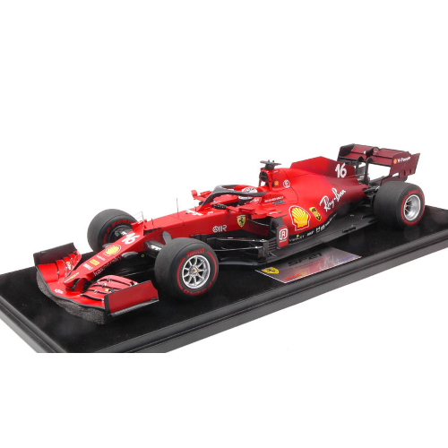FERRARI SF21 N.16 BAHRAIN GP 2021 CHARLES LECLERC 1:18 Looksmart Formula 1 Modellino