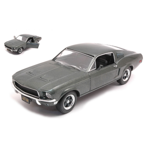 FORD MUSTANG GT 1968 METALLIC GREEN 1:24 Greenlight Auto Stradali Modellino