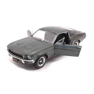 FORD MUSTANG GT 1968 METALLIC GREEN 1:24 Greenlight Auto Stradali Modellino