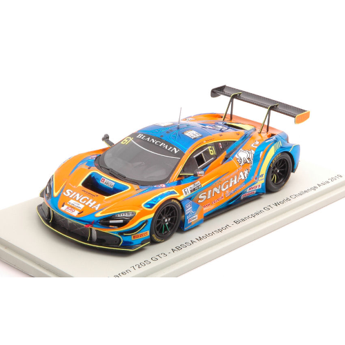 MC LAREN 720S GT3 N.61 WORLD CHALLENGE ASIA 2019 P.BHIROMBHAKDI-K.SAWA 1:43 Spark Model Auto Competizione Modellino