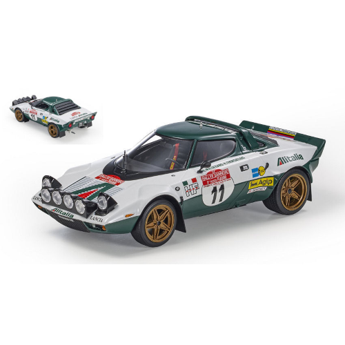 LANCIA STRATOS HF N.11 WINNER SANREMO 1975 WALDEGARD-THORSZELIUS 1:18 TopMarques Auto Rally Modellino